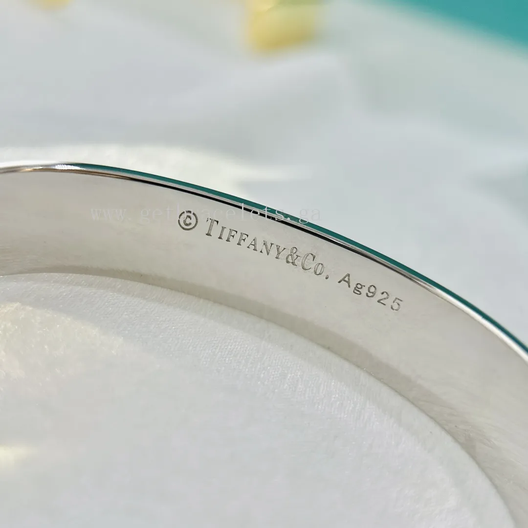 Return to Tiffany Narrow Cuff in Sterling Silver/Rose Gold/Yellow Gold with Diamonds