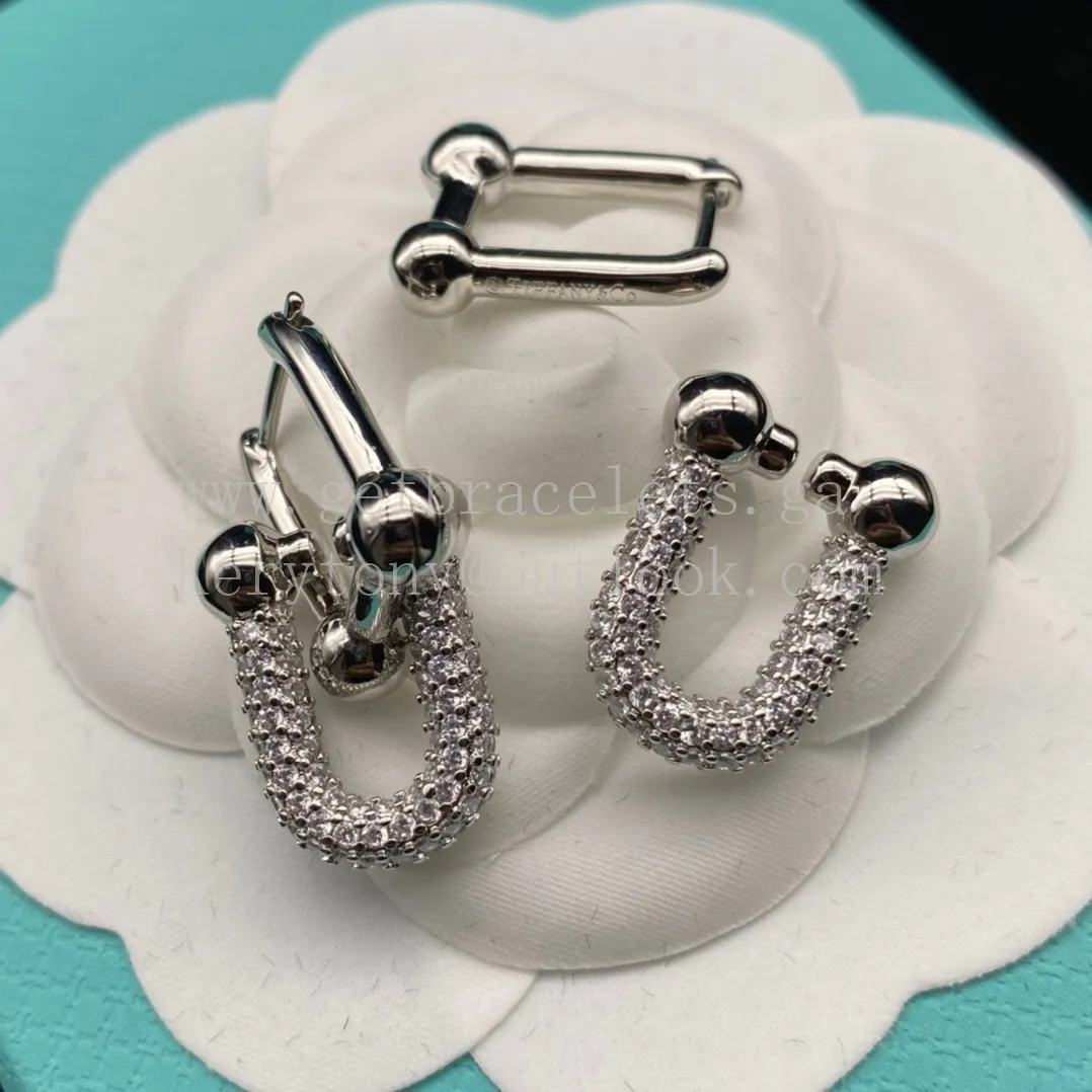 Tiffany HardWear Link Earrings in Yellow Gold/Rose Gold/White Gold With Diamonds
