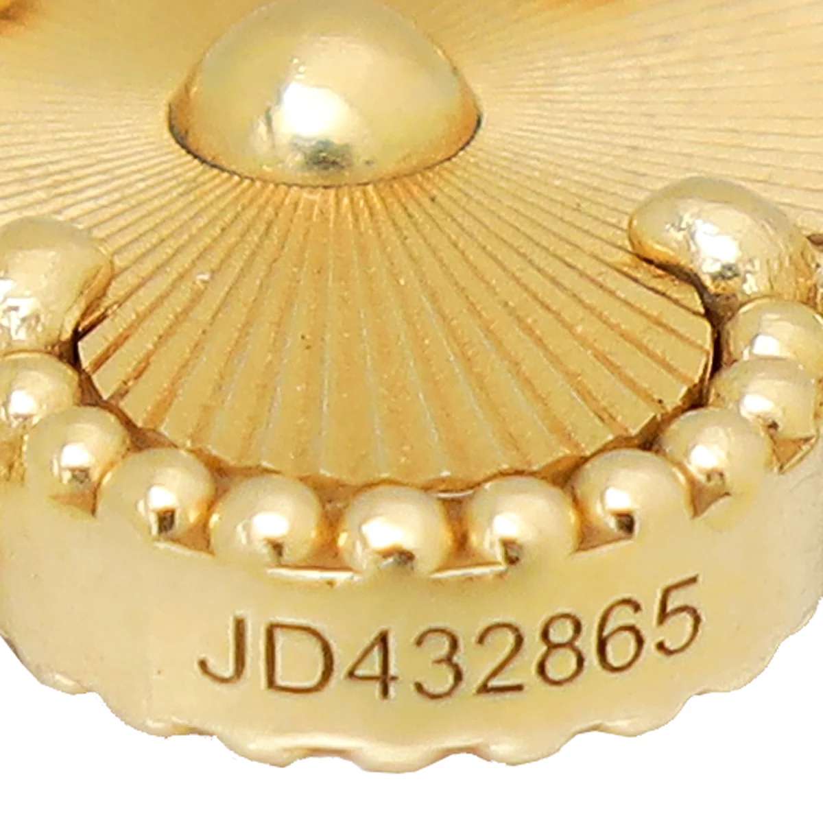 Van Cleef & Arpels 18K Yellow Gold Vintage Alhambra Guilloch茅 5 Motifs Bracelet