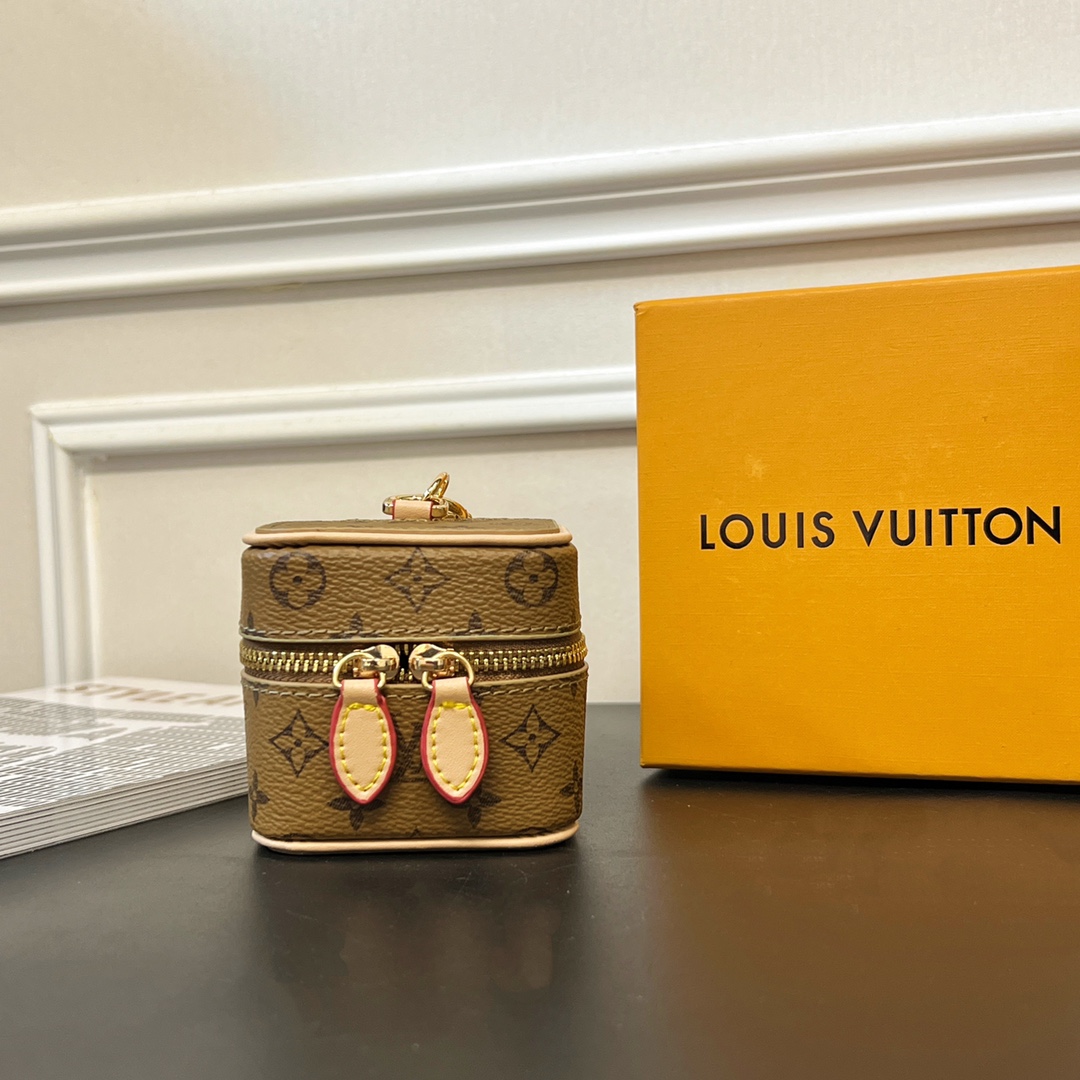 Louis Vuitton Micro Bag Leather Keychain Pendant Accessories