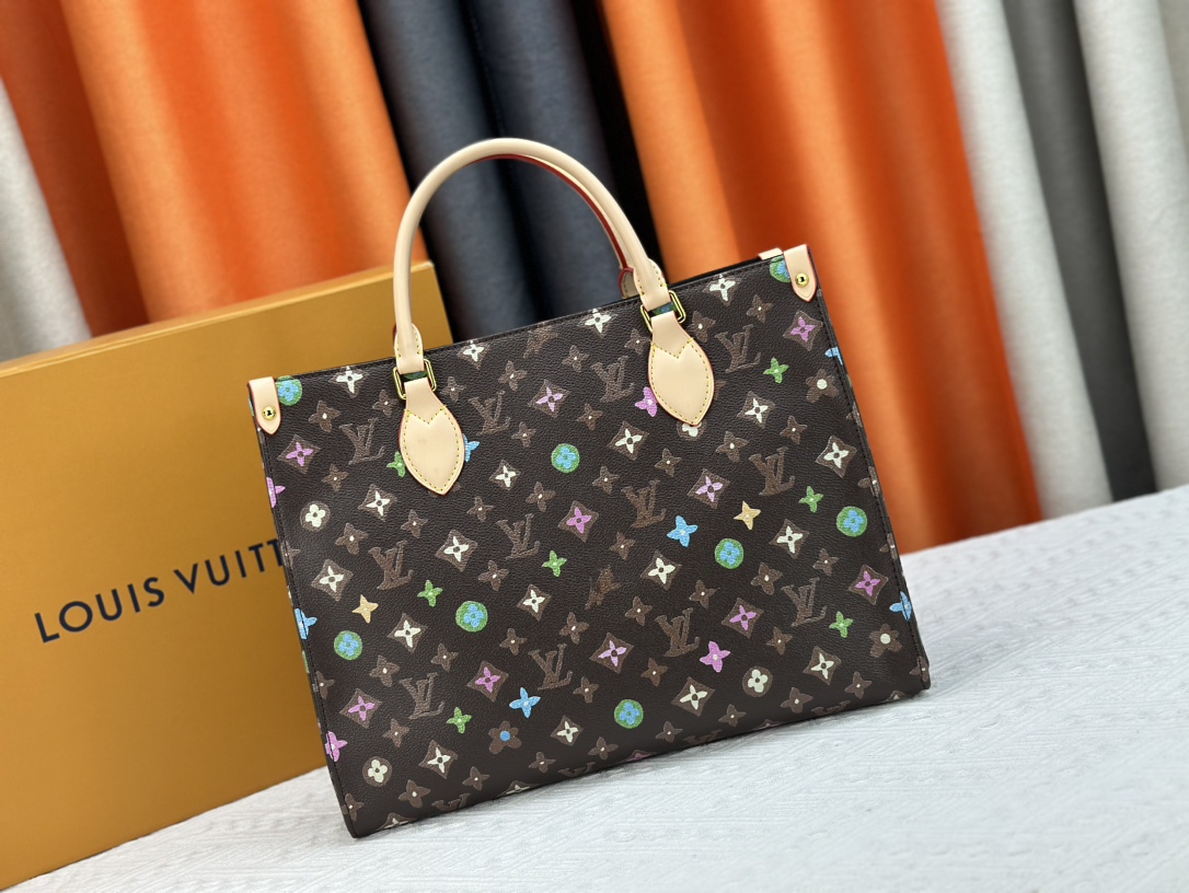 Louis Vuitton On The Go Tote M46542 Shoulder Bag Handbag