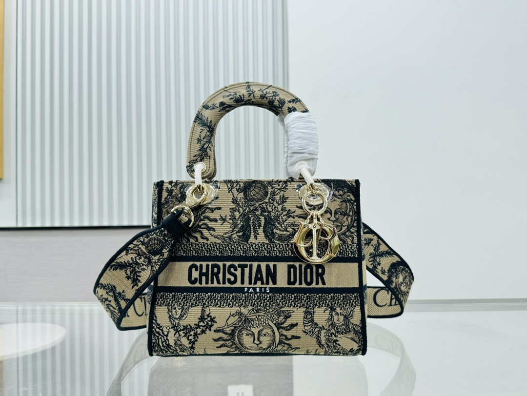 10A + top quality Dior Medium Lady D-Lite Bag 9920 LM003 24cm