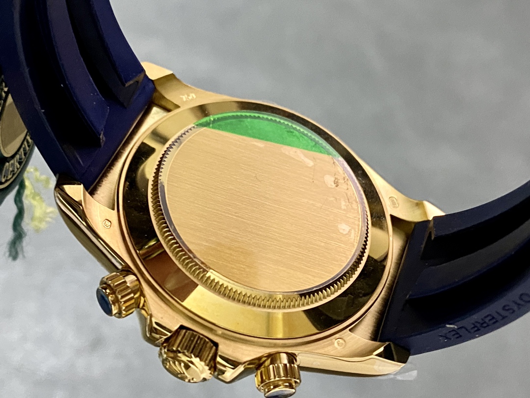 Rolex Cosmograph Daytona Yellow Gold Case Blue Dial 116518 Men's Watch