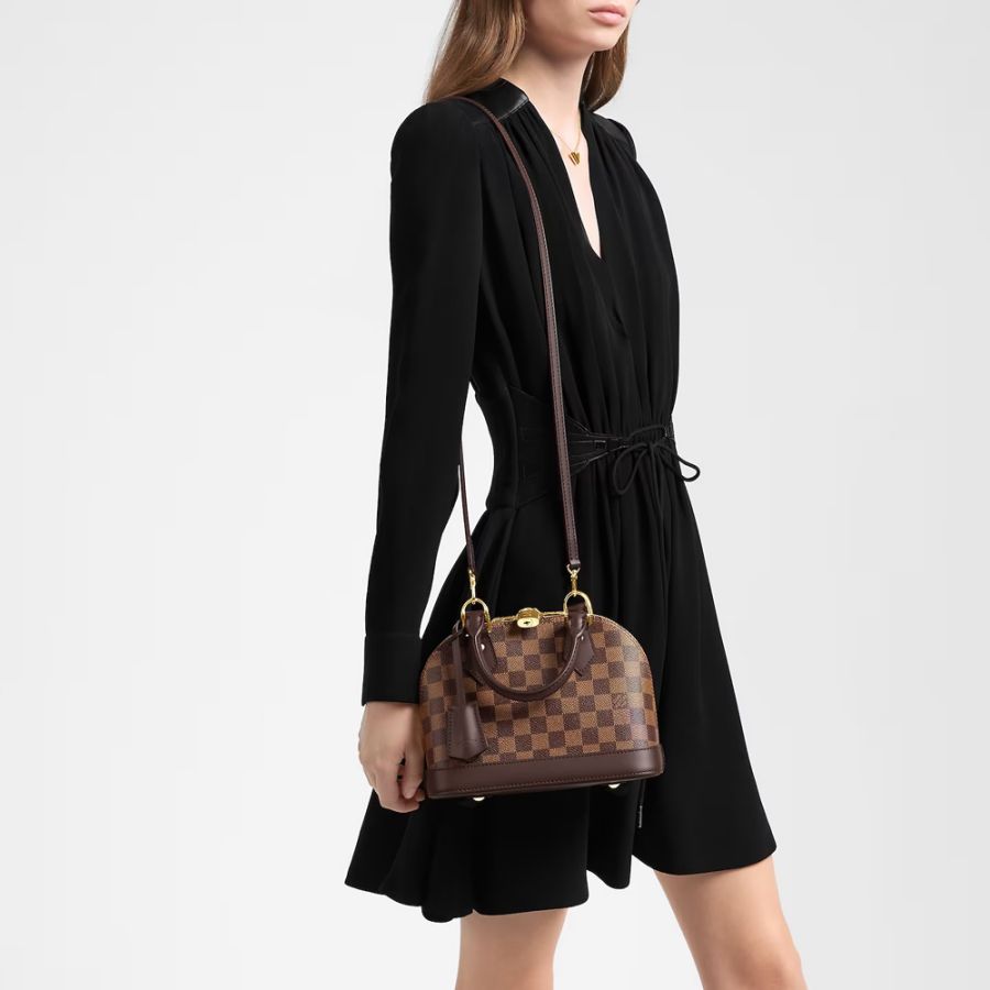 Louis Vuitton LV Alma BB PM Shoulder Bag Monogram Damier Ebene M53152 (Replica)