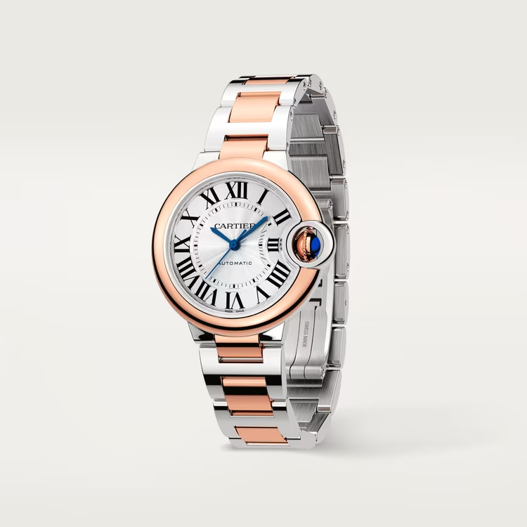 CARTIER BALLON BLEU Rose Gold Mix 33mm