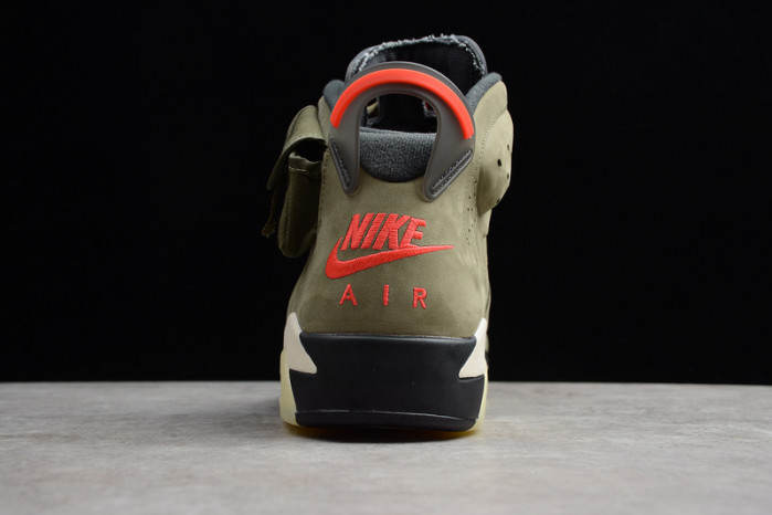 Travis Scott Air Jordan 6 Medium Olive Cactus Jack CN1084-200(Replica)