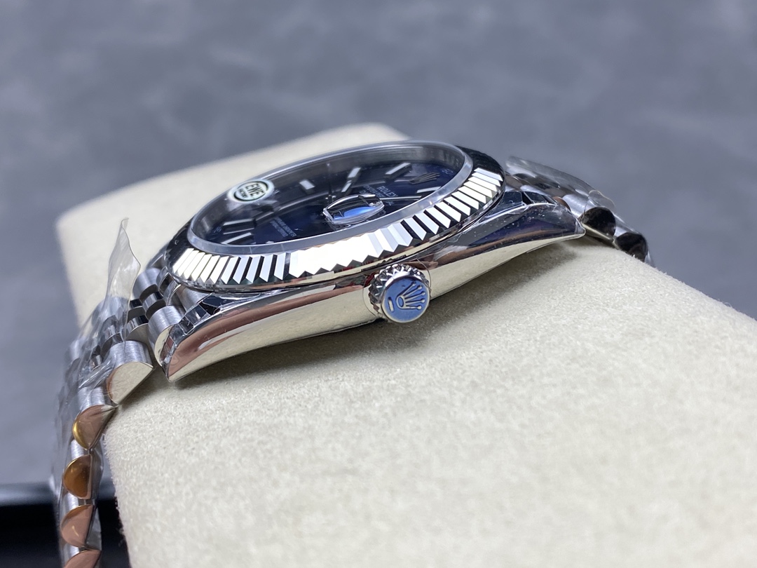 Rolex Datejust 126234 Blue Index Dial Fluted Bezel 36MM Unisex Replica Watch