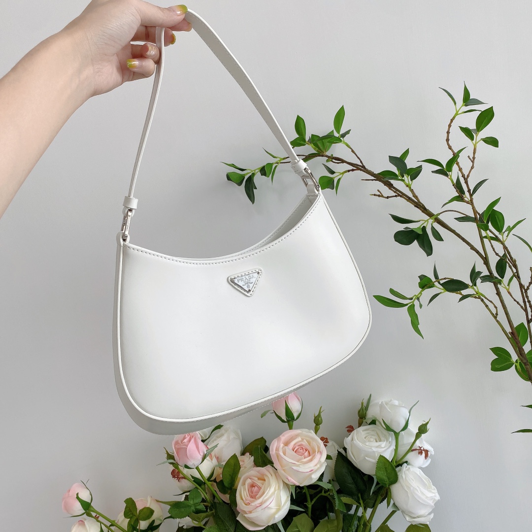 Prada Cleo brushed leather shoulder bag