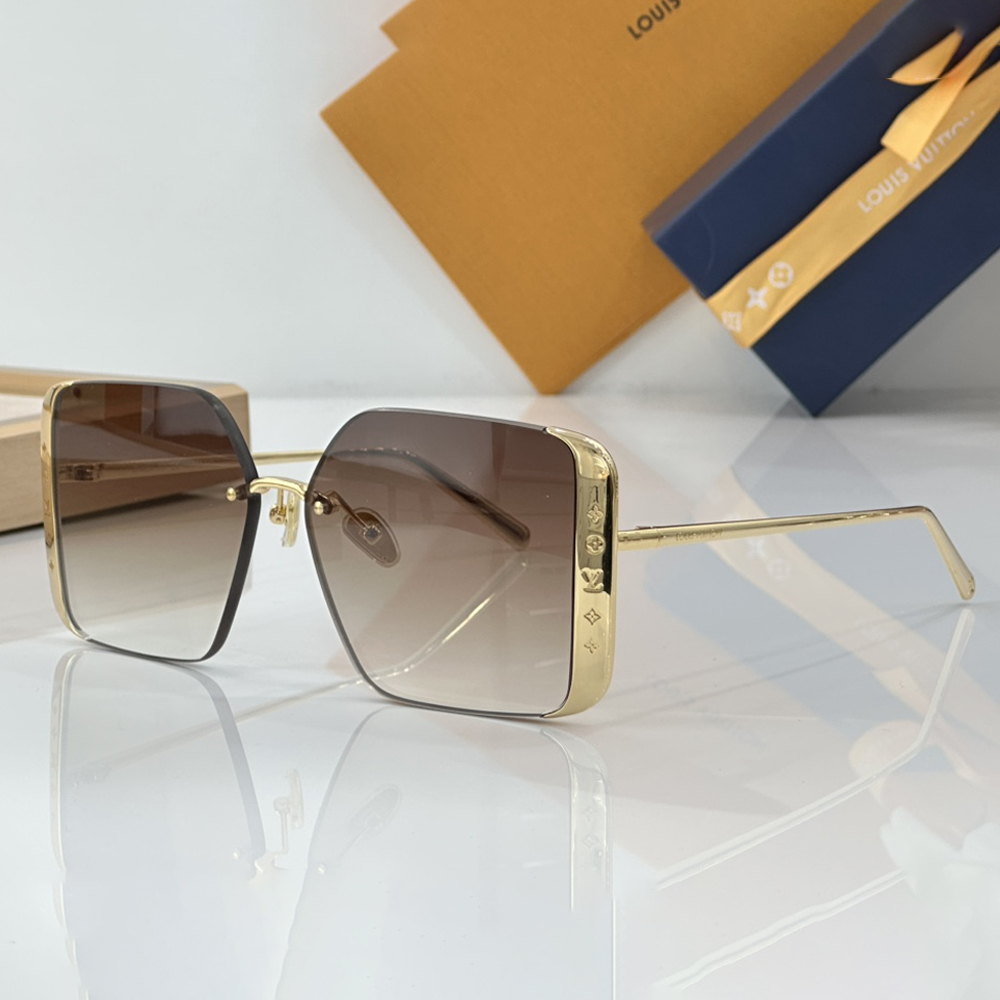 Louis Vuitton LV Lrregular Metal Frame Sunglasses Top Quality 锛�Replica锛�
