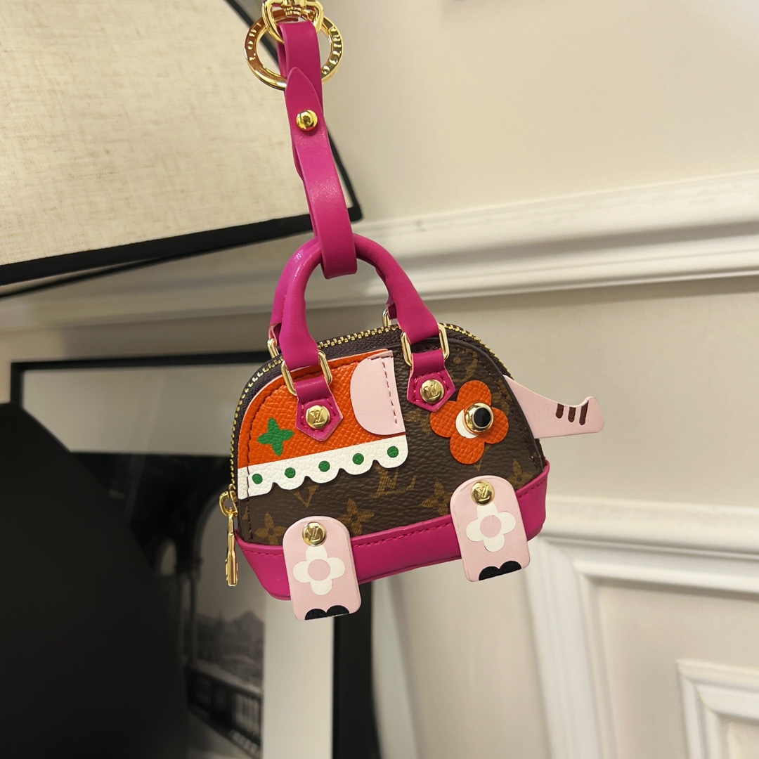 Louis Vuitton Micro Bag Leather Keychain Pendant Accessories