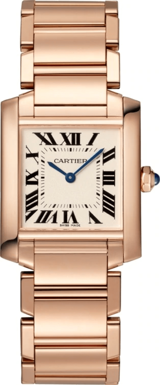Cartier Tank Francaise Medium Model 18K Rose Gold Lady��s Watch, WGTA0030