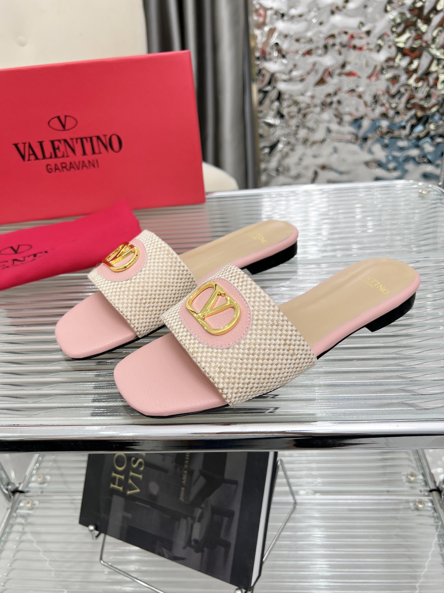 Valentino Shoes Two-tone flat-bottomed ladies' Slippers