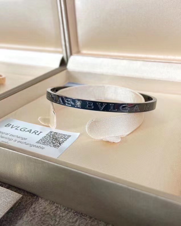 Bvlgari Monogrammed Bracelet with Solitaire