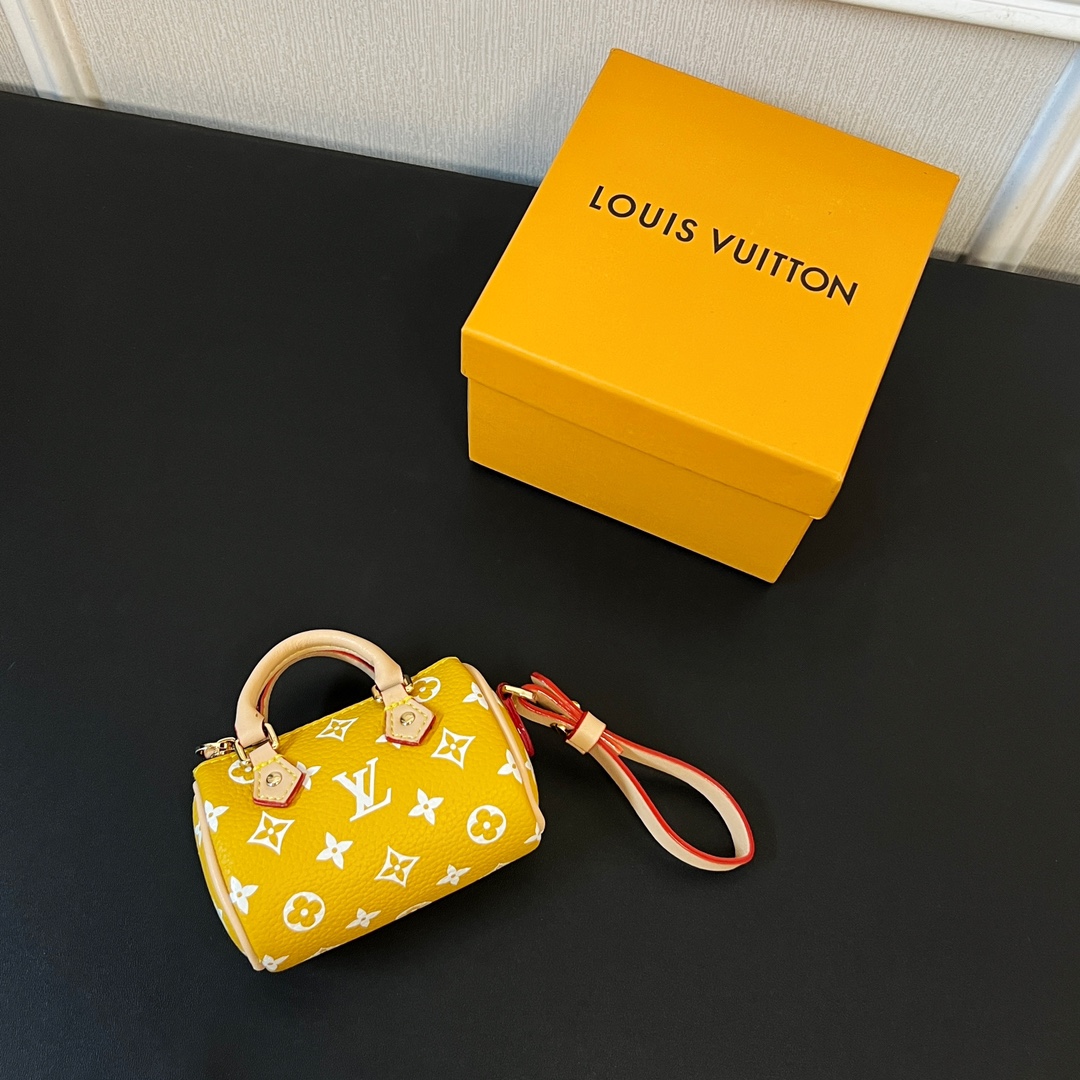 Louis Vuitton Micro Bag Leather Keychain Pendant Accessories