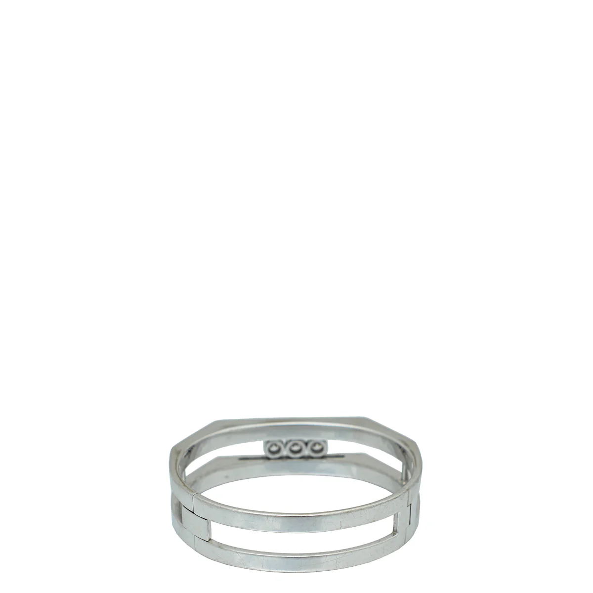 Messika 18K White Gold Move Pei Pav茅 Cuff Diamond Bracelet