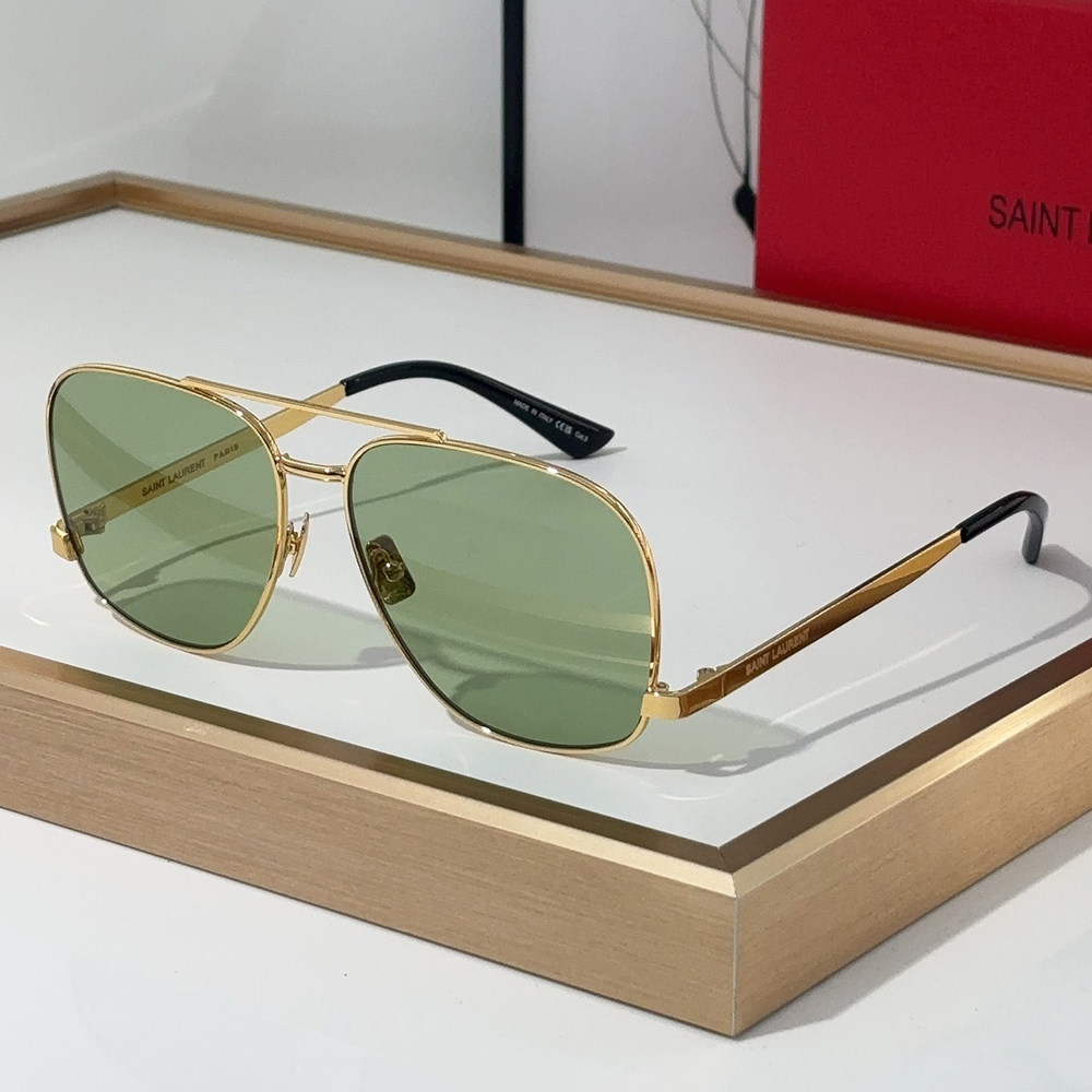 Saint Laurent YSL Metal Oval Sunglasses Top Quality锛�Replica锛�