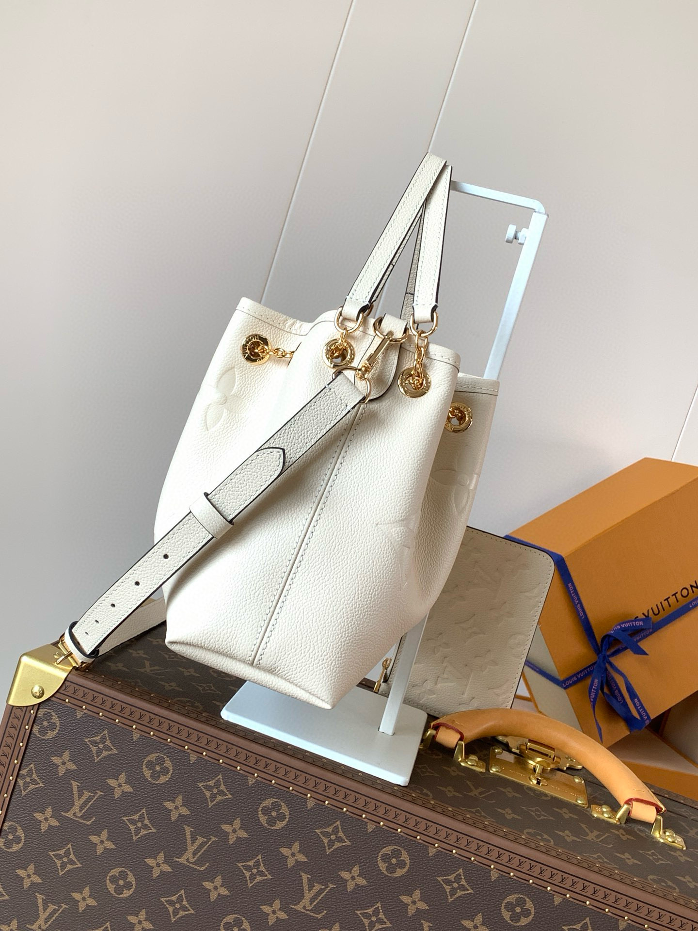 LV Monogram Empreinte Bundle Drawstring Chain Bag