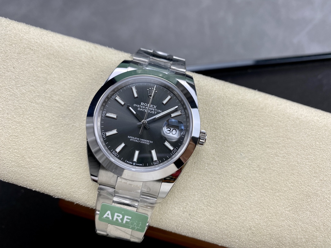 Rolex Datejust 41 Stainless Steel Slate Dial M126300 0007 Men's Watch