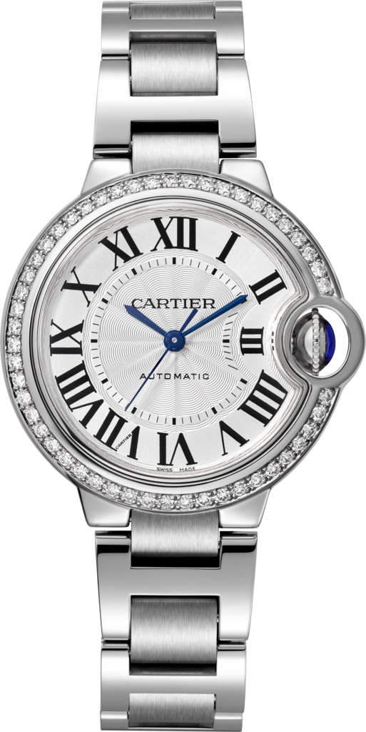 Cartier Ballon Bleu Stainless Steel & Diamonds Lady��s Watch, W4BB0023