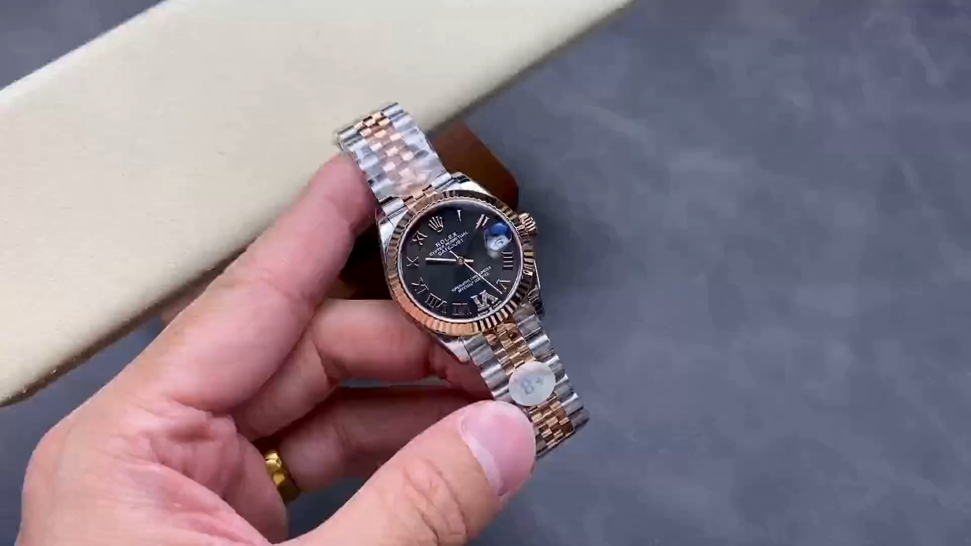 Rolex Datejust 31 Slate Grey Dial Diamond VI 278271 0030 Women's Watch