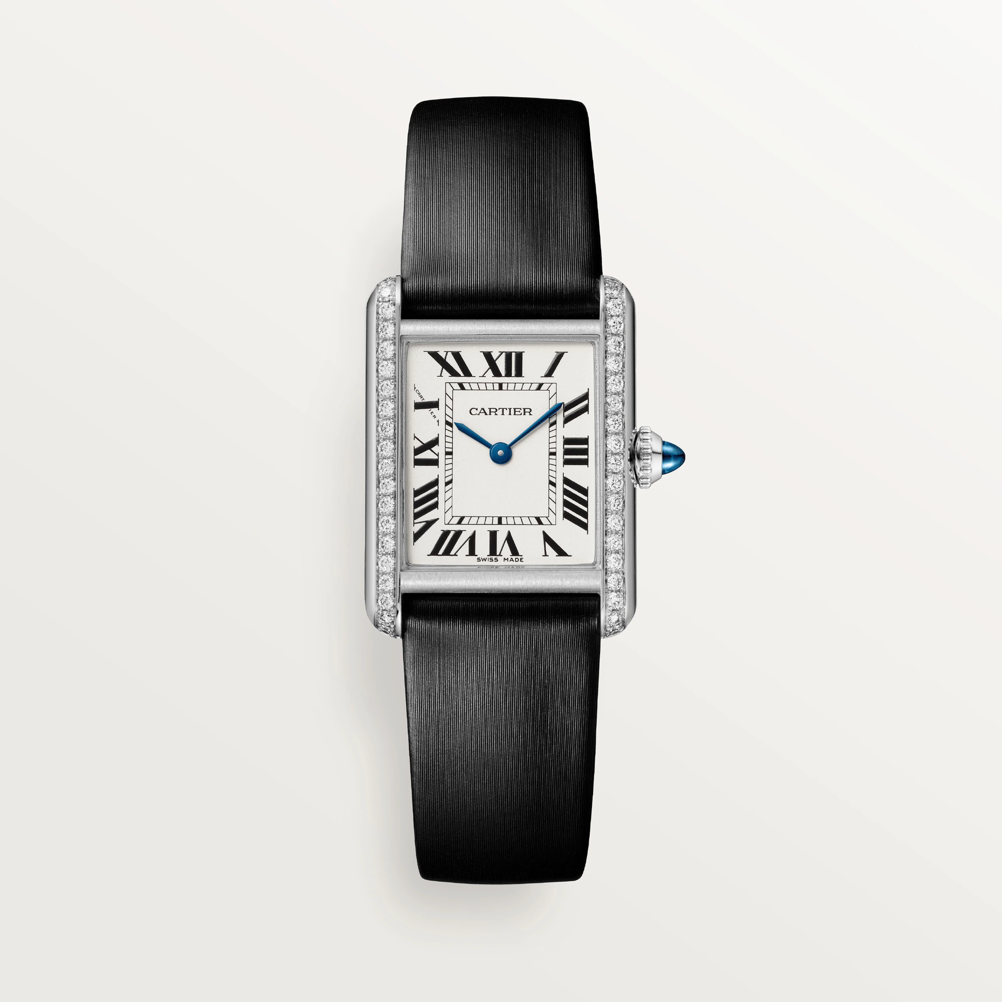 Cartier Tank Stainless steel & Diamond Lady��s Watch, W4TA0016