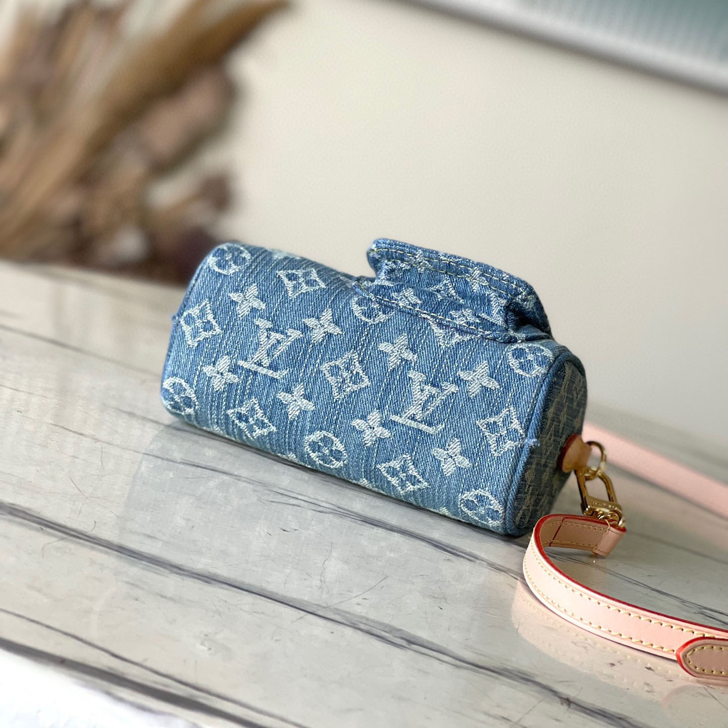 Louis Vuitton LV Denim Nano Speedy Handbag Crossbody Bag M82950 Top Quality Shoulder Bag 10A(Replica)