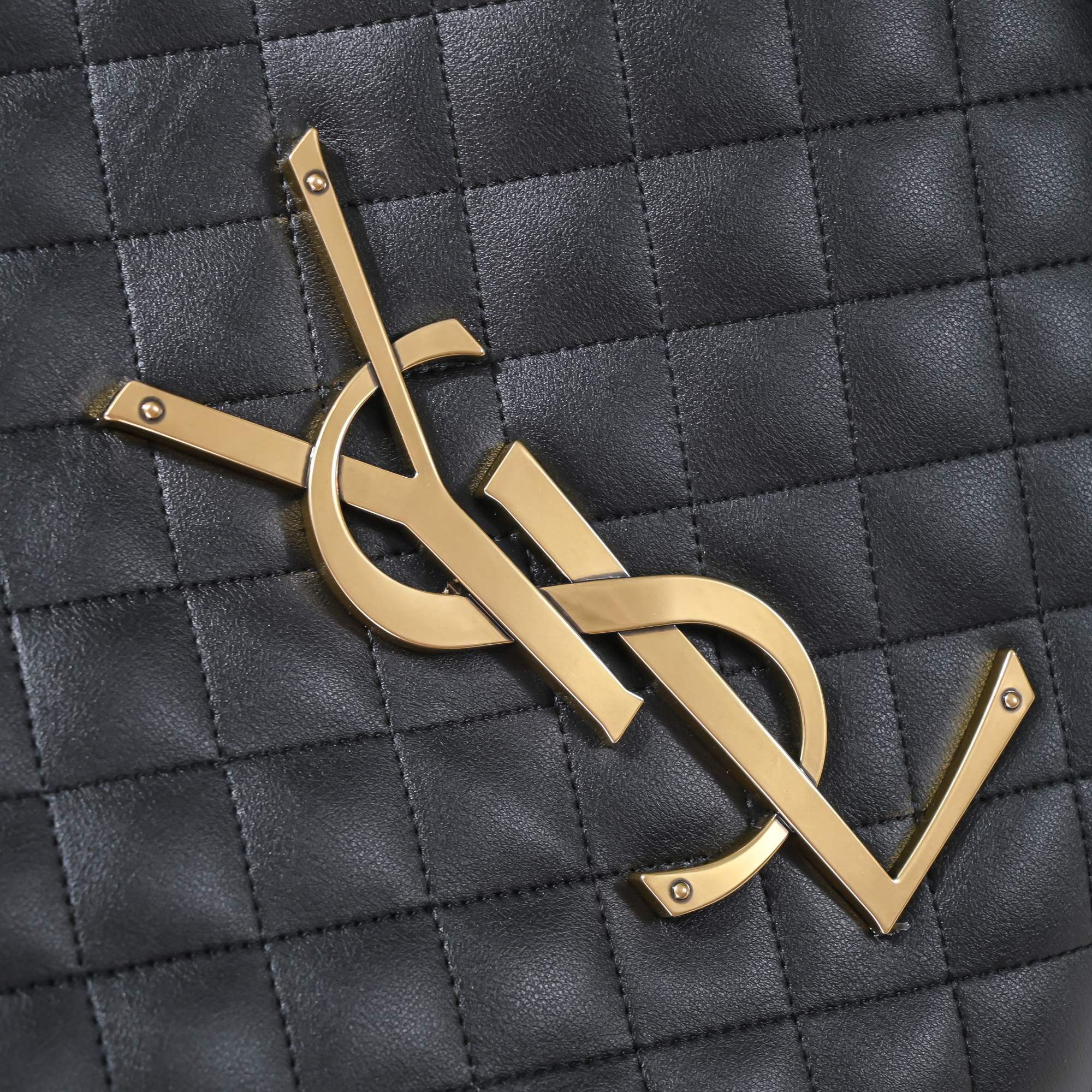 Saint Laurent YSL Icar Maxi Shopping Bag In Quilted Lambkin Shoulder Bag Handbag