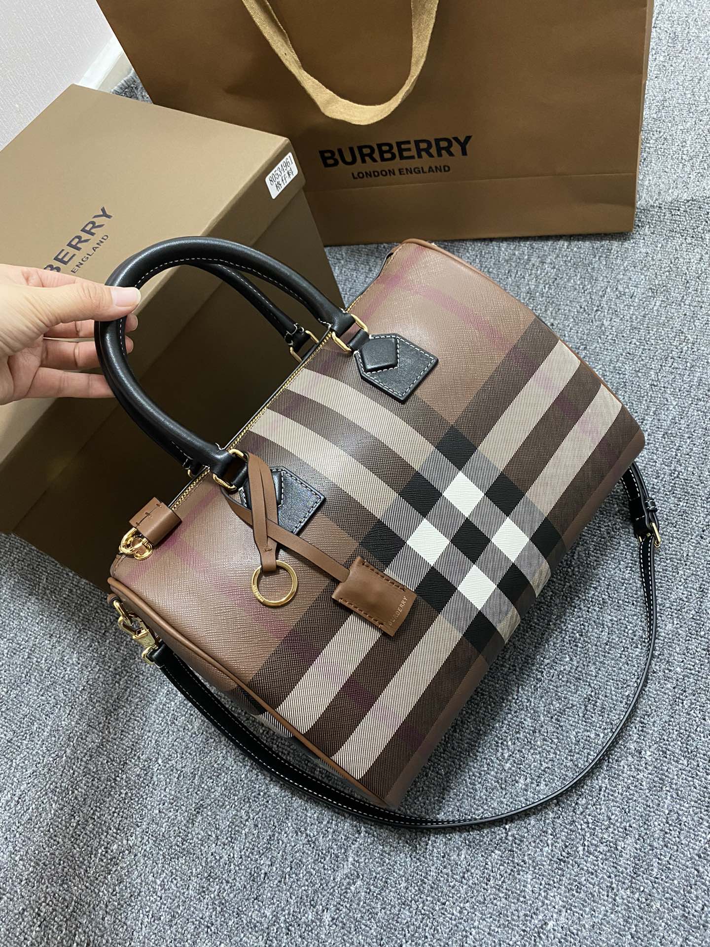 BURBERRY Bags Italian made bowling bag(7AReplica）
