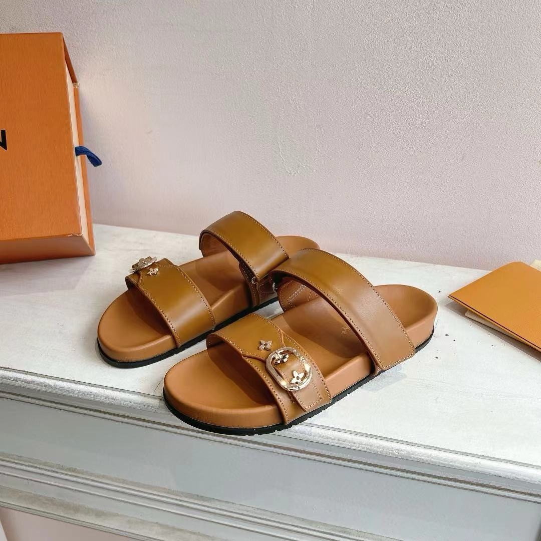 Louis Vuitton Shoes Summer sailboat series couple slippers