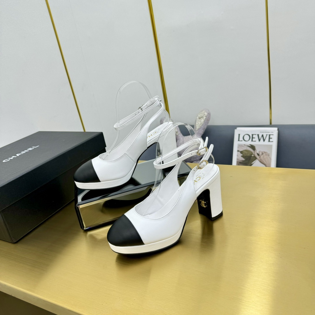 Chanel Shoes Vintave vintage double C high heels