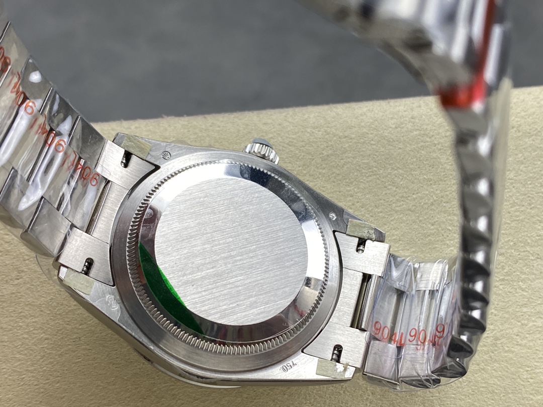 Rolex Day Date 36mm Platinum and Diamonds Bezel 128396tbr 0004