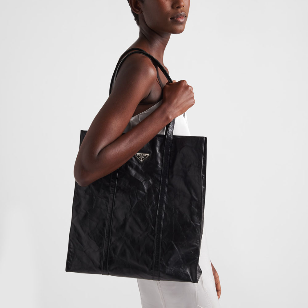 Prada Medium Antique Nappa Leather Tote Bag Handbag (Replica)