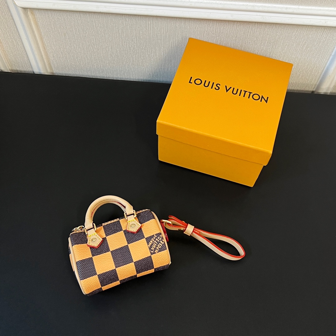 Louis Vuitton Micro Bag Leather Keychain Pendant Accessories