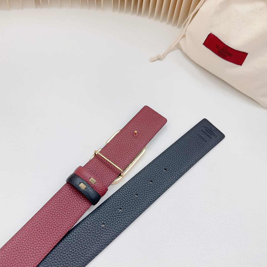 Valentino Leather Belts 1:1 Mirror Version