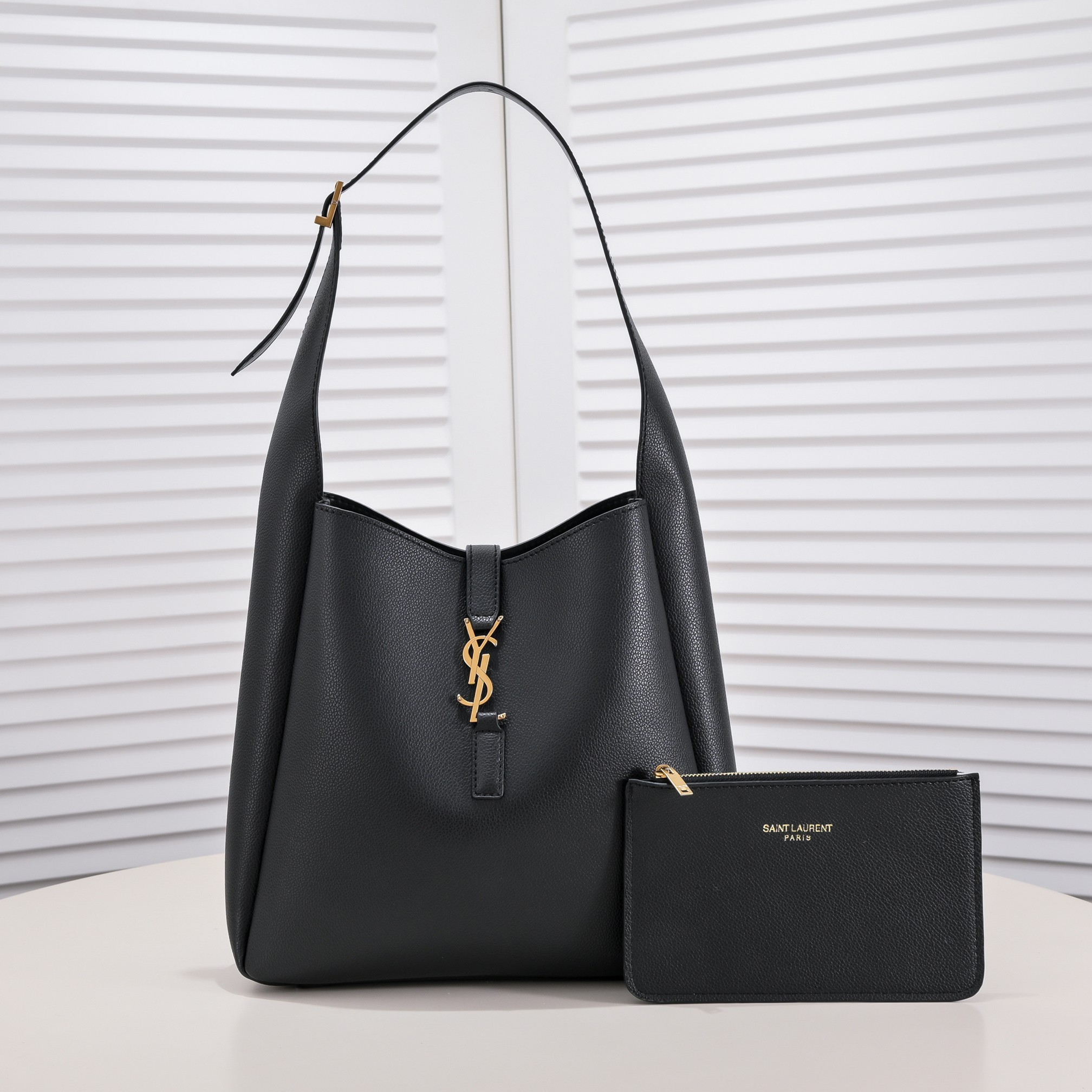 Saint Laurent YSL Hobo Rose Shoulder Bag Handbag