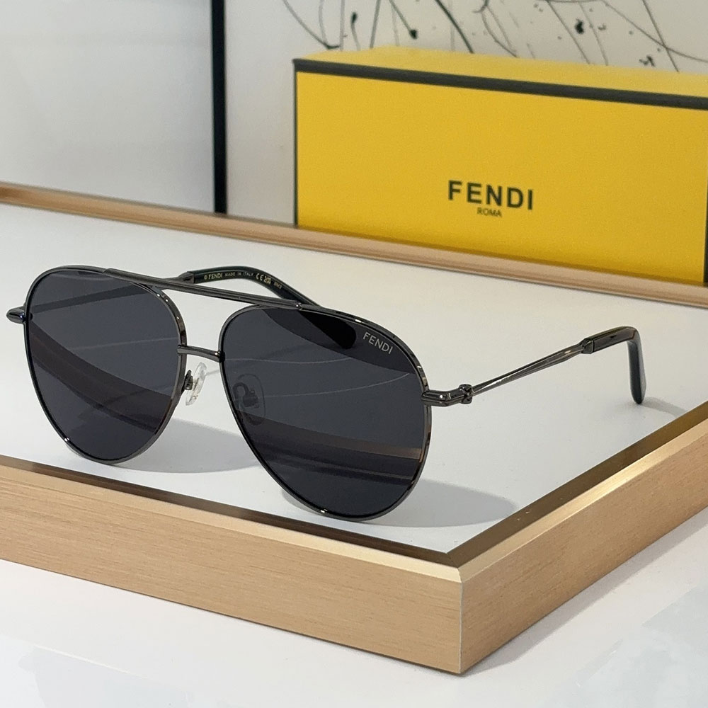 Fendi Aviator metal Sunglasses Top quality 锛�Replica锛�