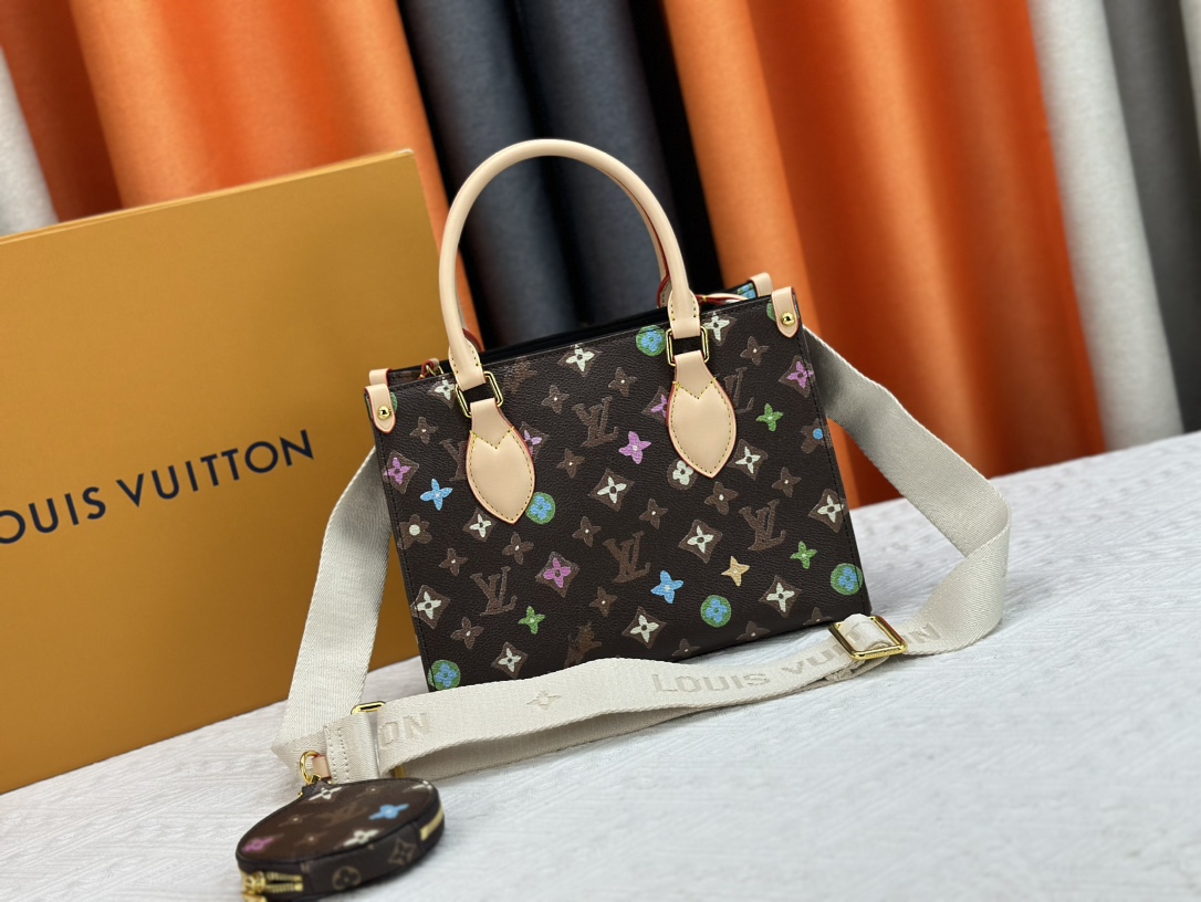 Louis Vuitton On The Go Tote M46833 Shoulder Bag Handbag