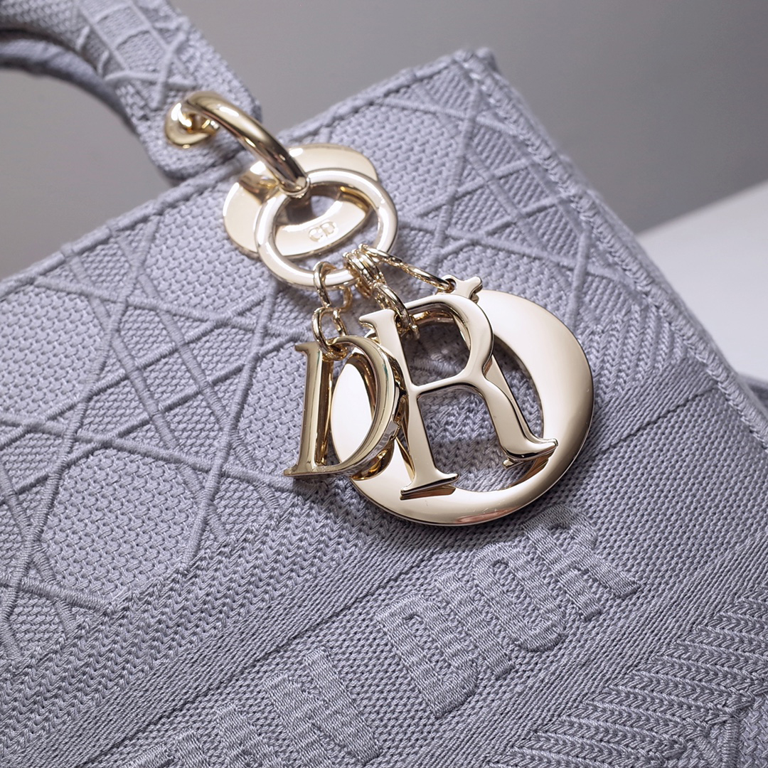 10A + top quality Dior Medium Lady D-Lite Bag M0565 LM003 24cm