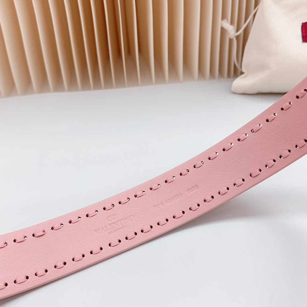 Valentino Leather Belts 1:1 Mirror Version