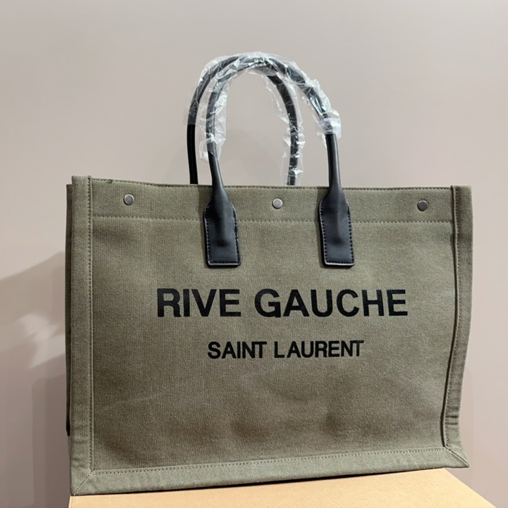 Saint Laurent YSL Rive Gauche Canvas Tote bag Handbag(Replica)
