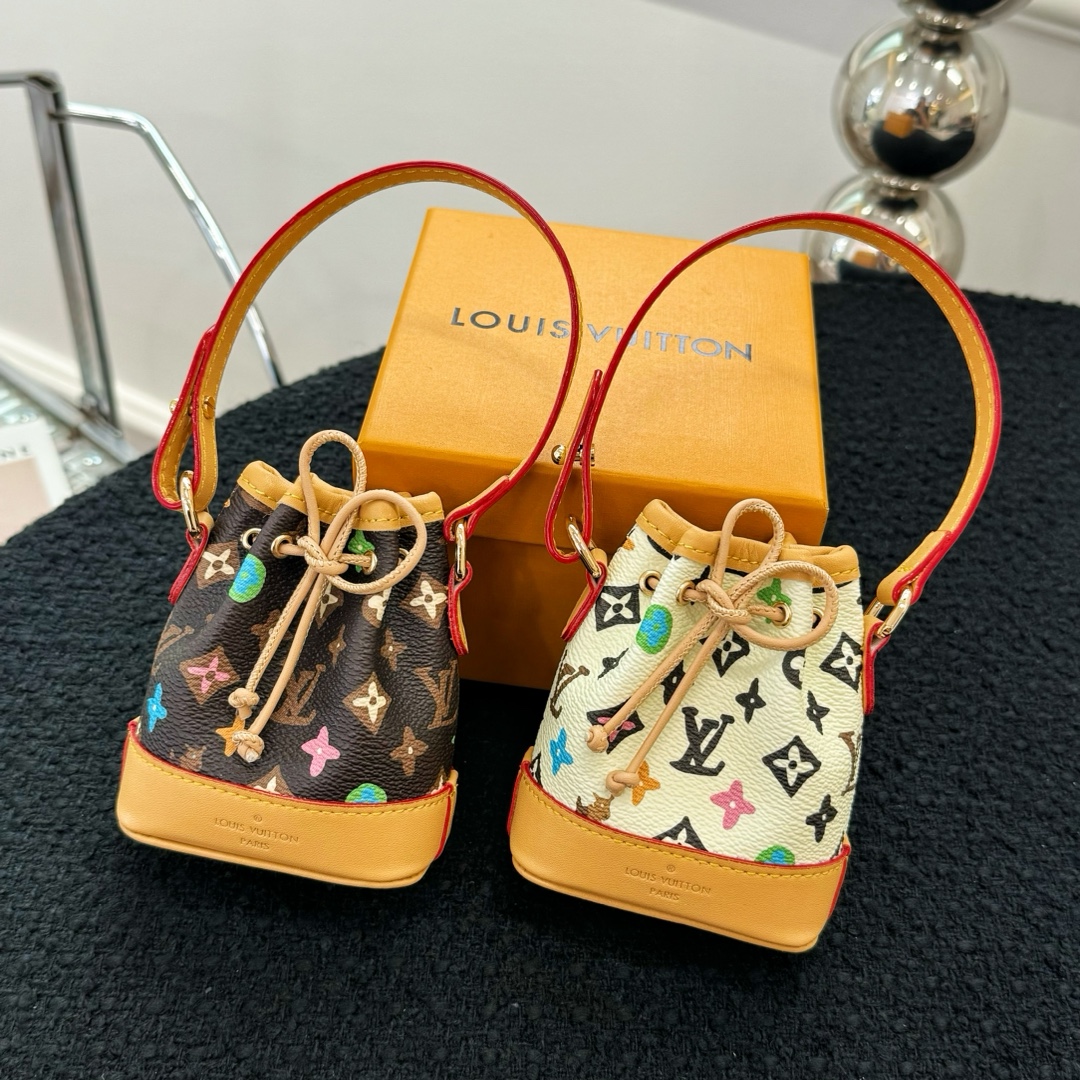 Louis Vuitton Micro Bag Leather Keychain Pendant Accessories