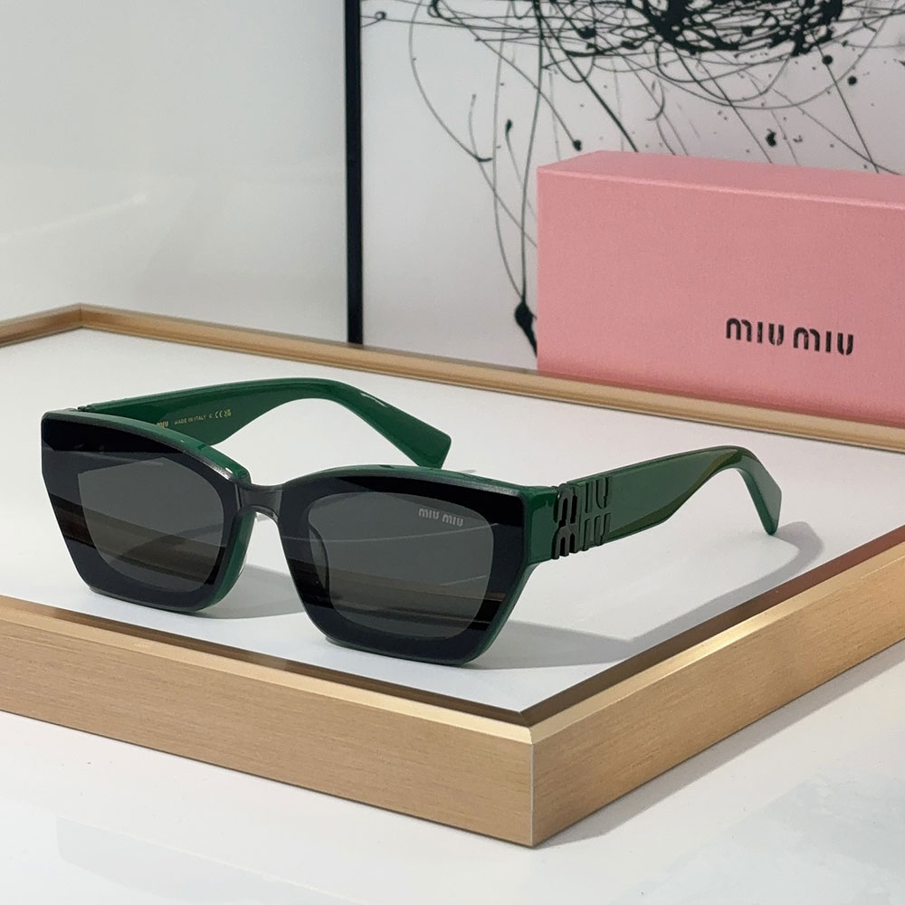 Miumiu The Hollow Logo of the Mirror leg Sunglasses Top quality 锛�Replica锛�