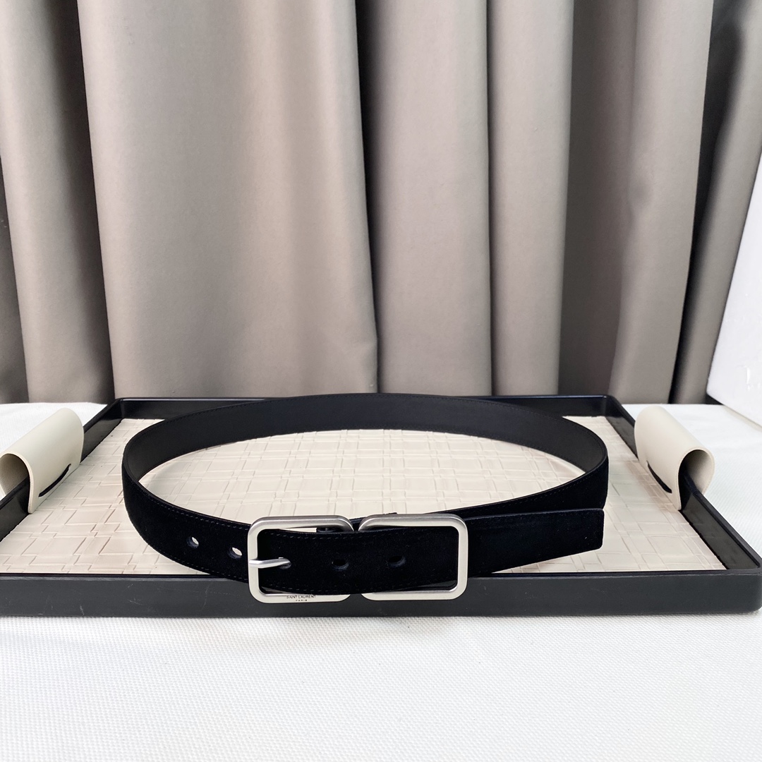 YSL Saint Laurent Leather Belts 1:1 Mirror Version