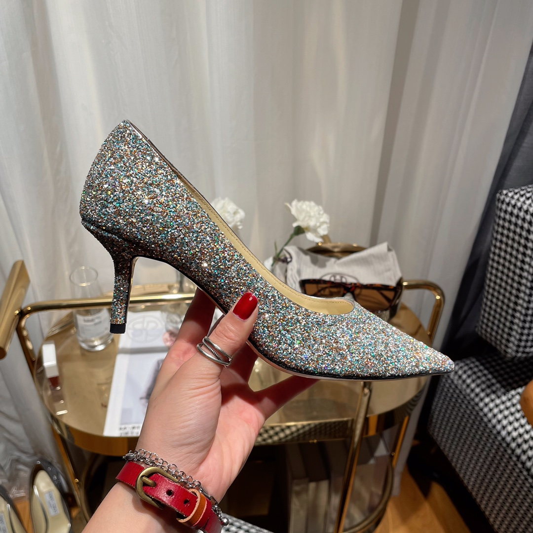 Jimmy Choo Love Flat cusp Slide Sandal (Replica)