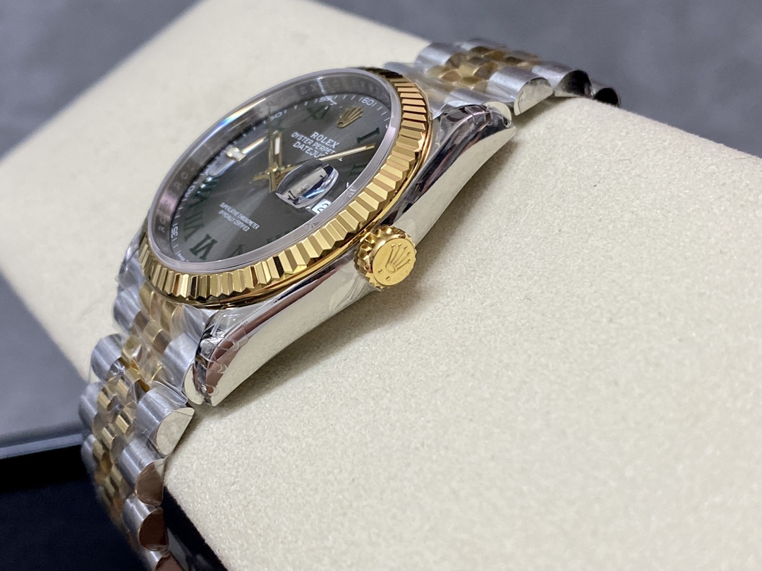 Rolex Datejust Two-Tone Steel Yellow Gold Fluted Bezel m126233 0035 36mm Unisex Replica Watch