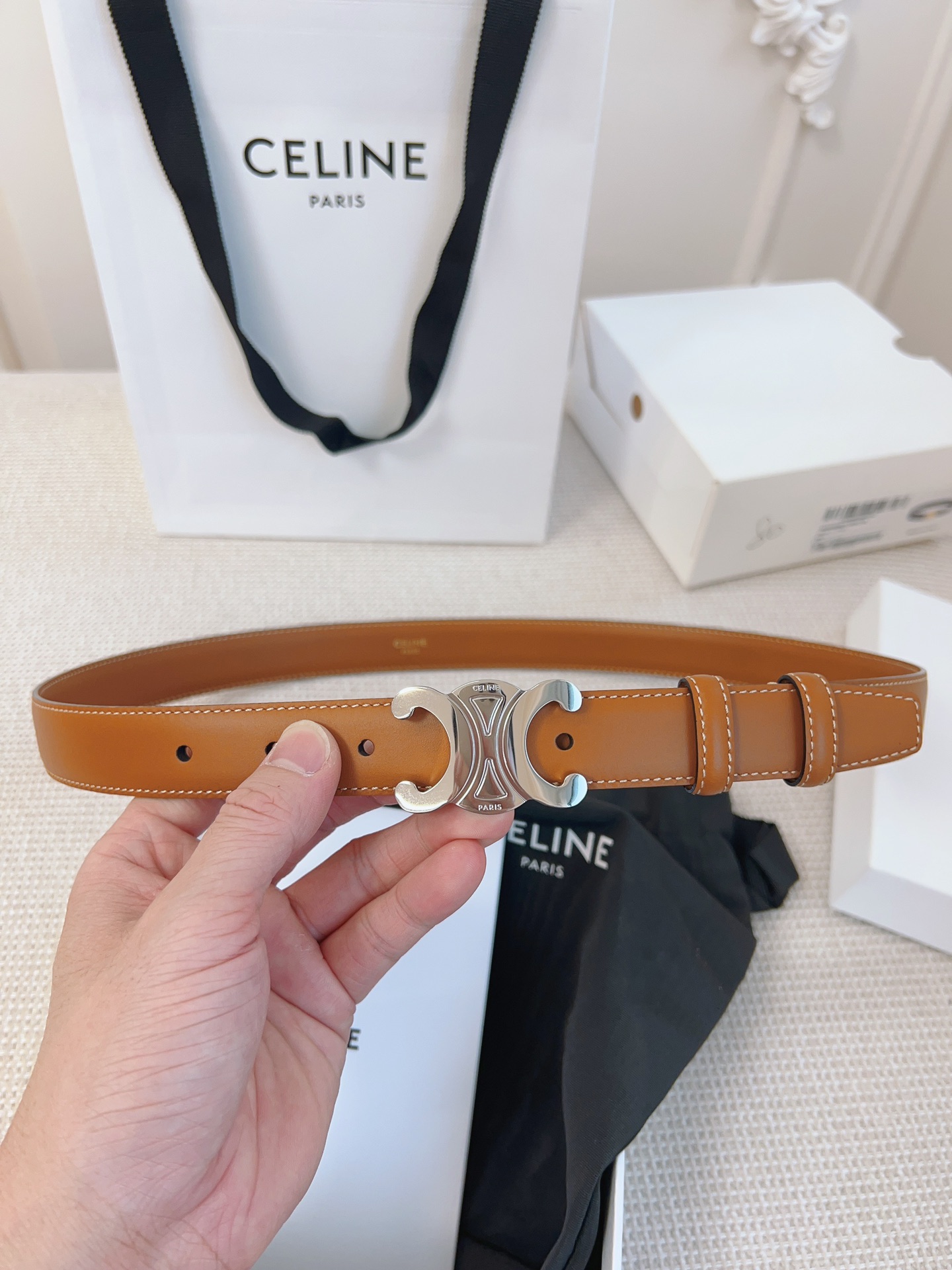 Celine Leather Belts 1:1 Mirror Version