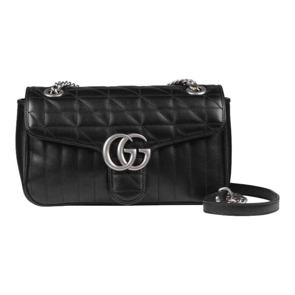 Gucci GG Marmont -Vertical stripes Shoulder Bag Handbag(Replica)