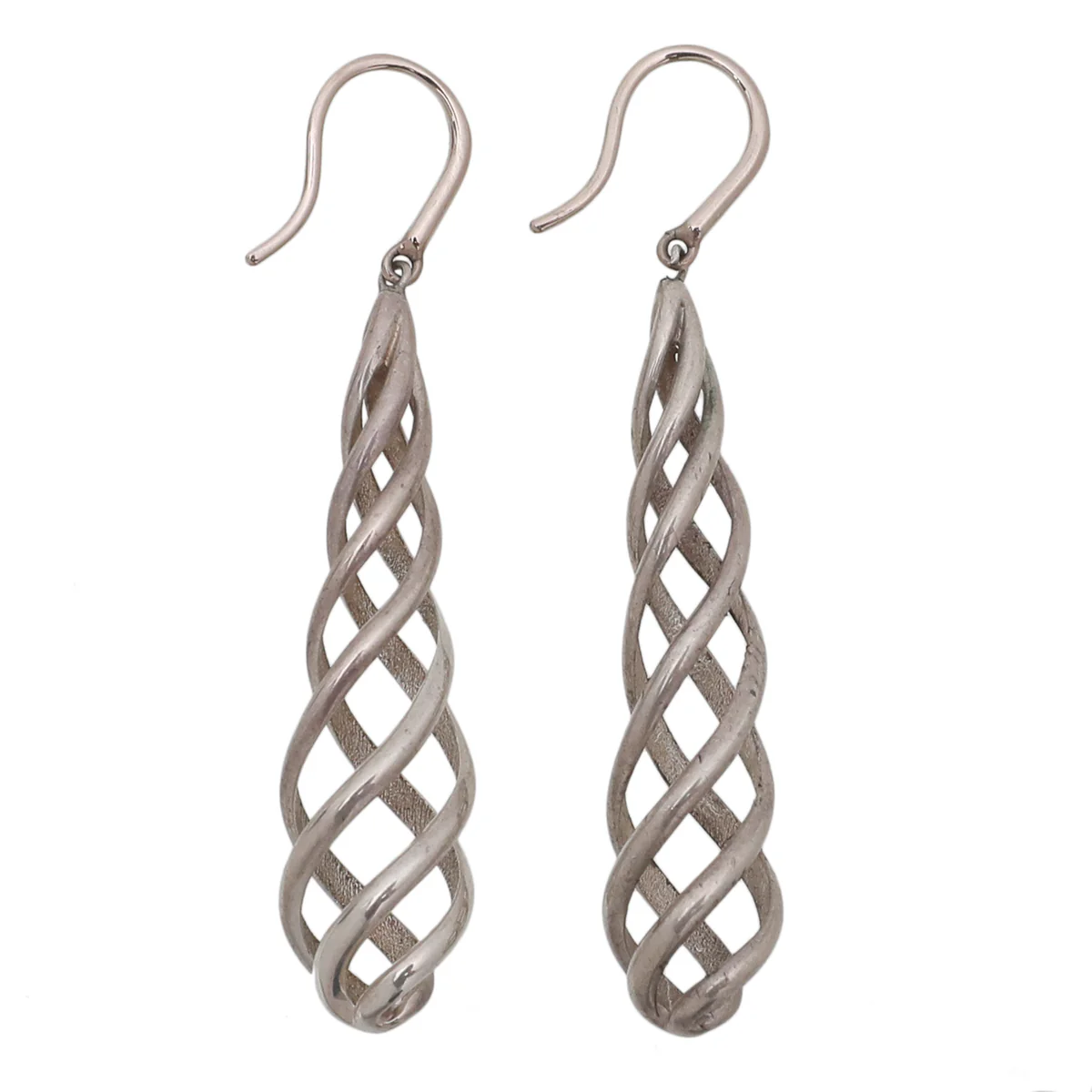 Tiffany & Co Silver Paloma Picasso Venezia Luce Drop Earrings