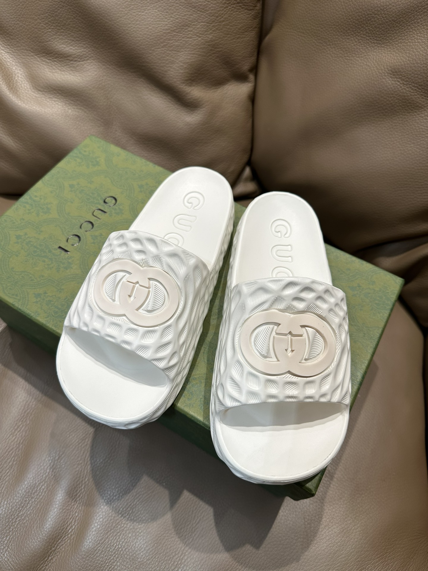 Gucci Shoes Double G slippers for couples