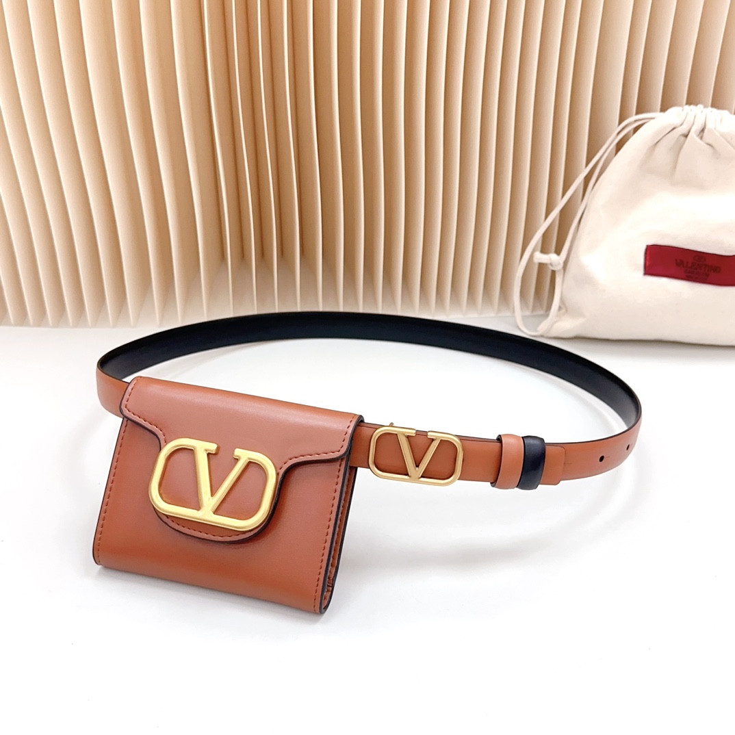 Valentino Leather Belts 1:1 Mirror Version